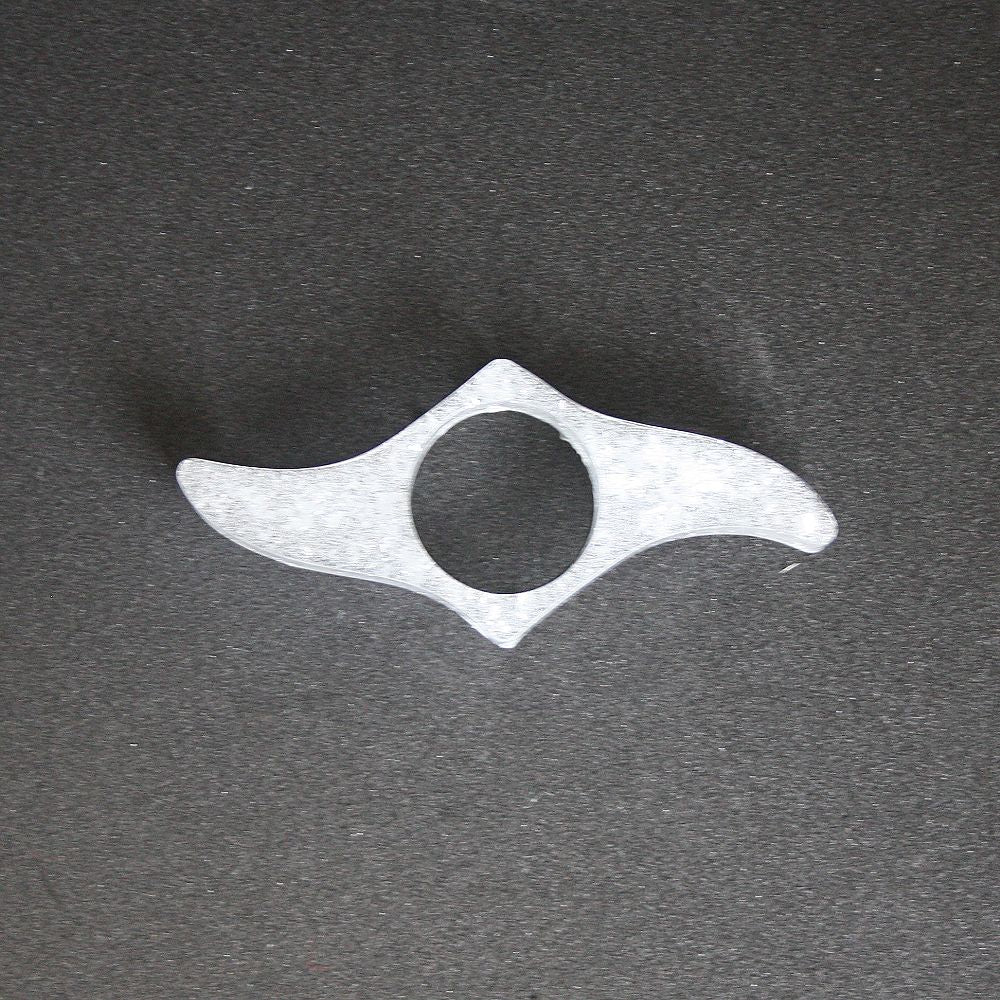 Bague de lecture transparente feuilles d'argent