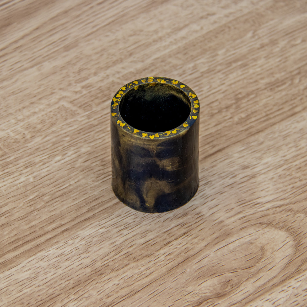 Pot à crayons noir et paillettes