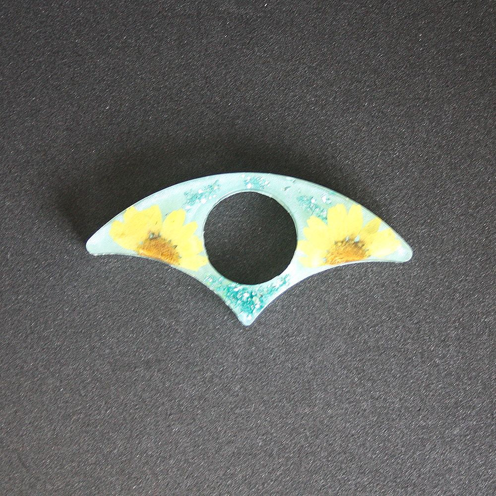 Bague de lecture fleurs séchées