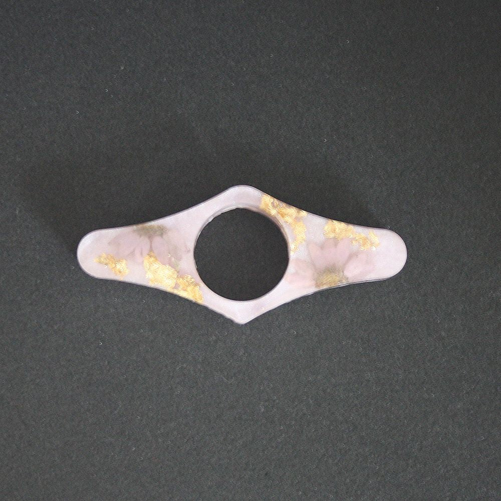 Bague de lecture fleurs séchées